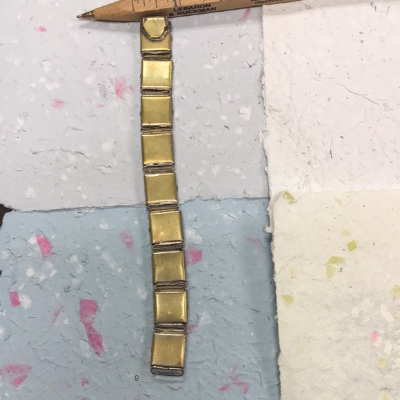 ANTIQUE MICRO MOSAIC 7.25”L Bracelet 5/8”W Blue White Red Green Italy - Picture 9 of 9